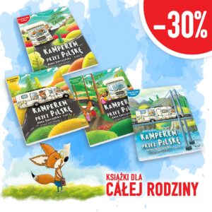 Zestaw 4 książek "Kamperem przez Polskę" 30% taniej