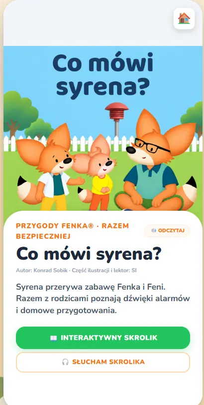 Podgląd skrolika Co mówi syrena?